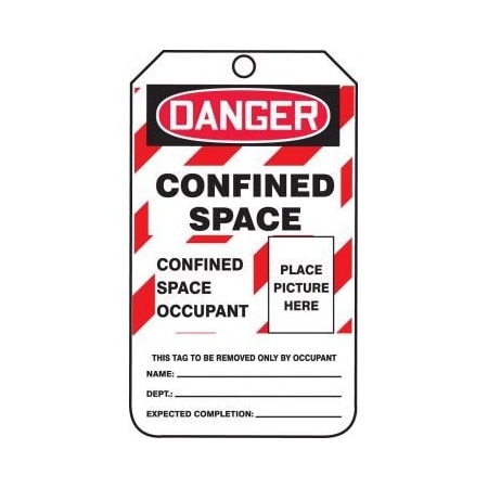 CONFINED SPACE STATUS SAFETY TAG TCS318PTM